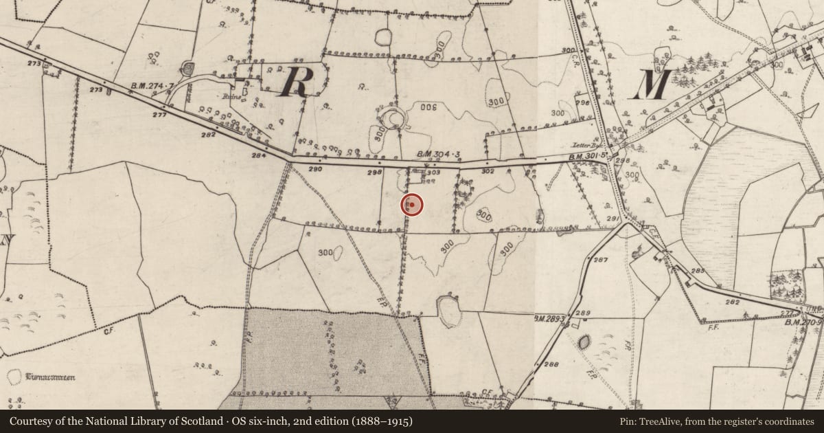 Ordnance Survey six-inch map, 2nd edition (1888–1915) covering the location of House - 18th/19th century, Ballydonagh, County Galway, with a pin at the register's coordinates