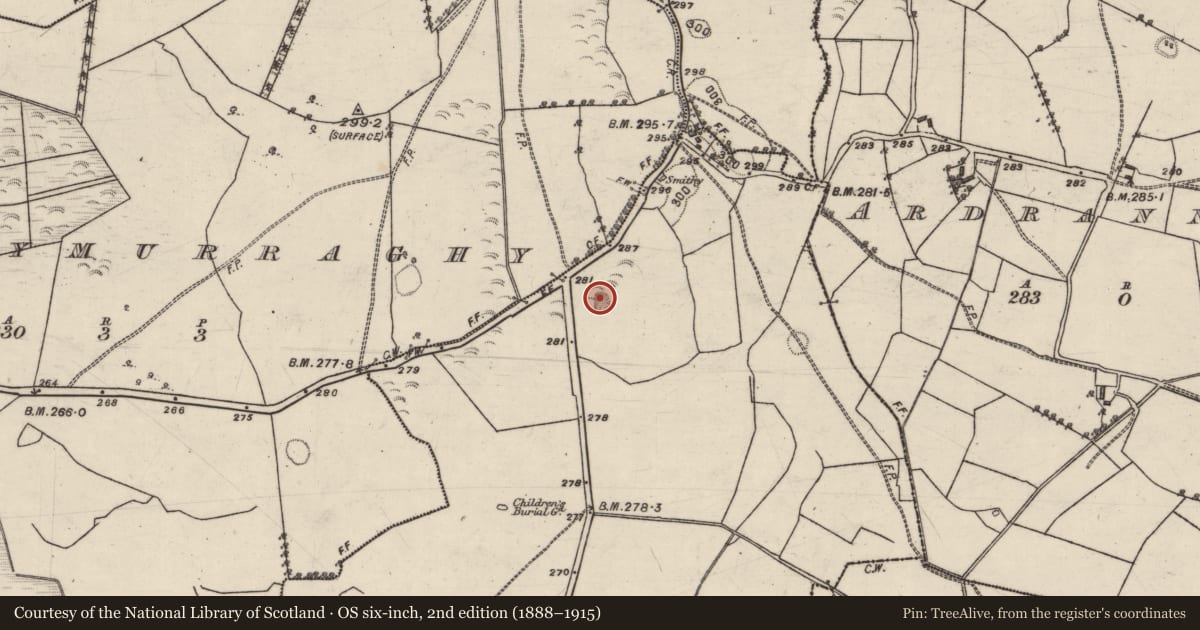 Ordnance Survey six-inch map, 2nd edition (1888–1915) covering the location of Quarry, Ballyterrim, County Galway, with a pin at the register's coordinates