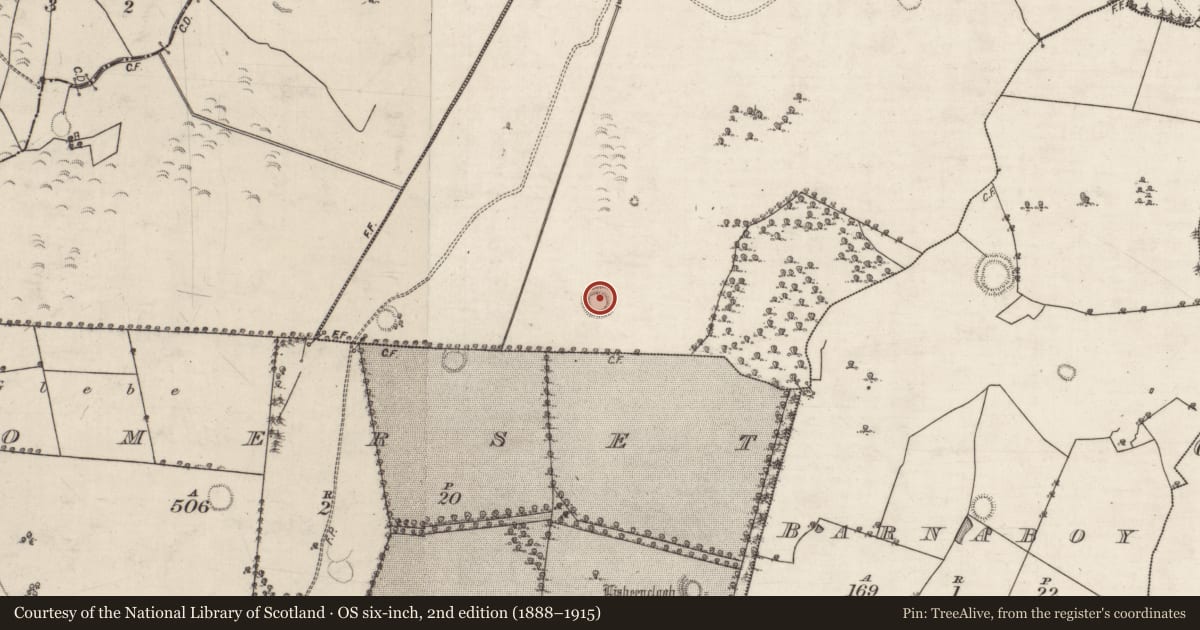 Ordnance Survey six-inch map, 2nd edition (1888–1915) covering the location of Ringfort - rath, Coolbeg, County Galway, with a pin at the register's coordinates