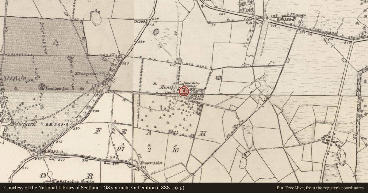 Ordnance Survey six-inch map, 2nd edition (1888–1915) covering the location of House - 18th/19th century, Feagh, County Galway, with a pin at the register's coordinates