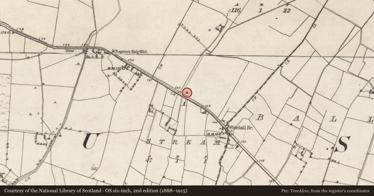 Ordnance Survey six-inch map, 2nd edition (1888–1915) covering the location of House - 18th/19th century, Kill, County Galway, with a pin at the register's coordinates