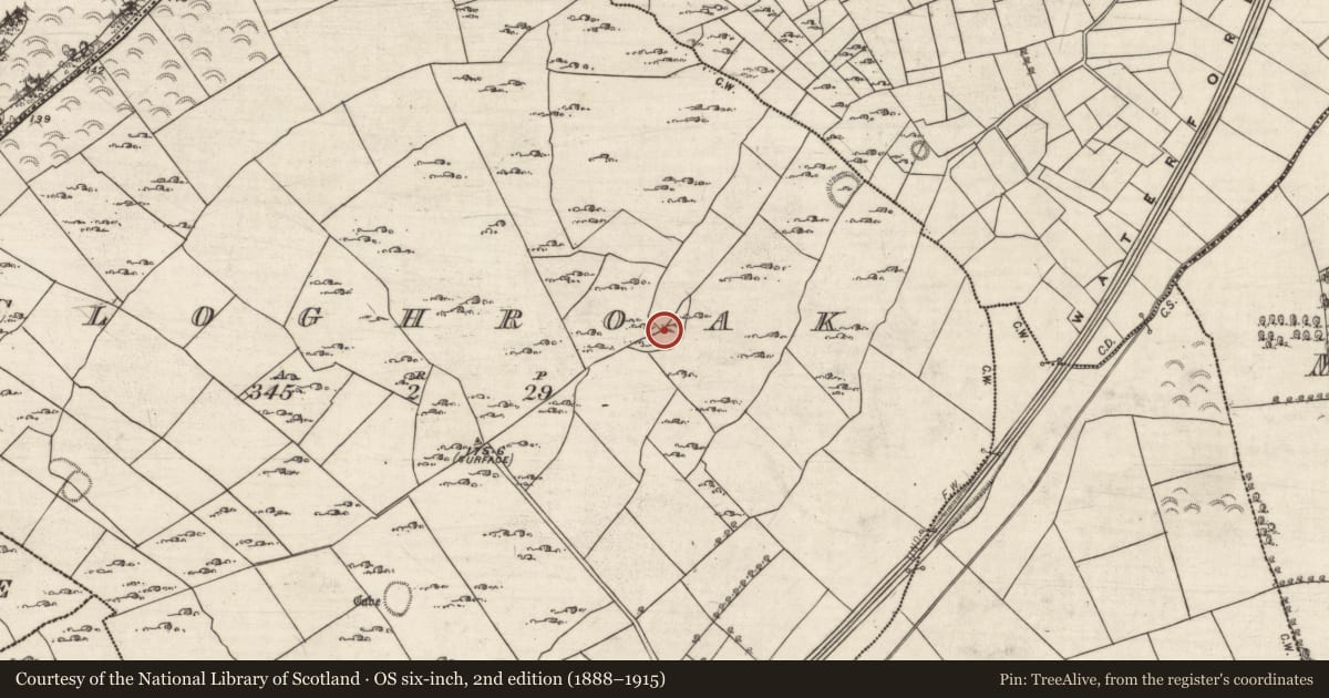 Ordnance Survey six-inch map, 2nd edition (1888–1915) covering the location of Cairn - unclassified, Cloghroak, County Galway, with a pin at the register's coordinates