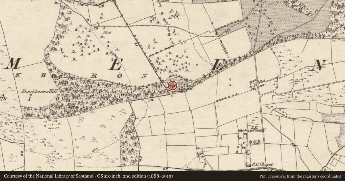 Ordnance Survey six-inch map, 2nd edition (1888–1915) covering the location of Souterrain, Ballydoogan, County Galway, with a pin at the register's coordinates