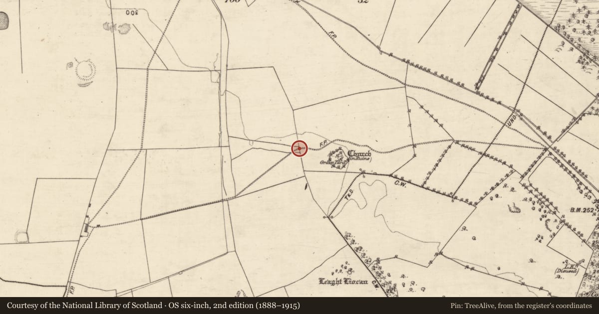Ordnance Survey six-inch map, 2nd edition (1888–1915) covering the location of Settlement deserted - medieval, Kilmeen, Ballydoogan, County Galway, with a pin at the register's coordinates
