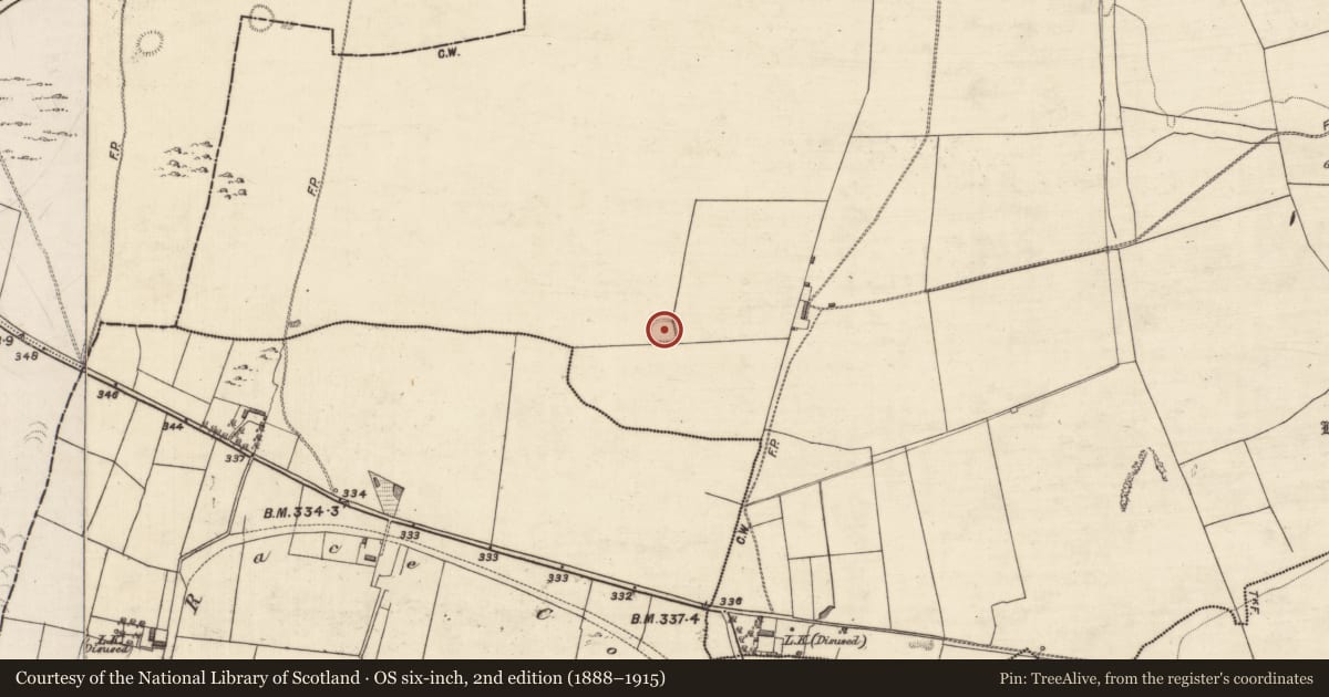 Ordnance Survey six-inch map, 2nd edition (1888–1915) covering the location of Ringfort - rath, Kilmeen, County Galway, with a pin at the register's coordinates