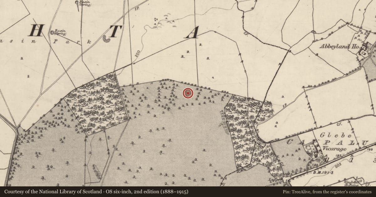 Ordnance Survey six-inch map, 2nd edition (1888–1915) covering the location of Quarry, Eyrecourt Demesne, County Galway, with a pin at the register's coordinates