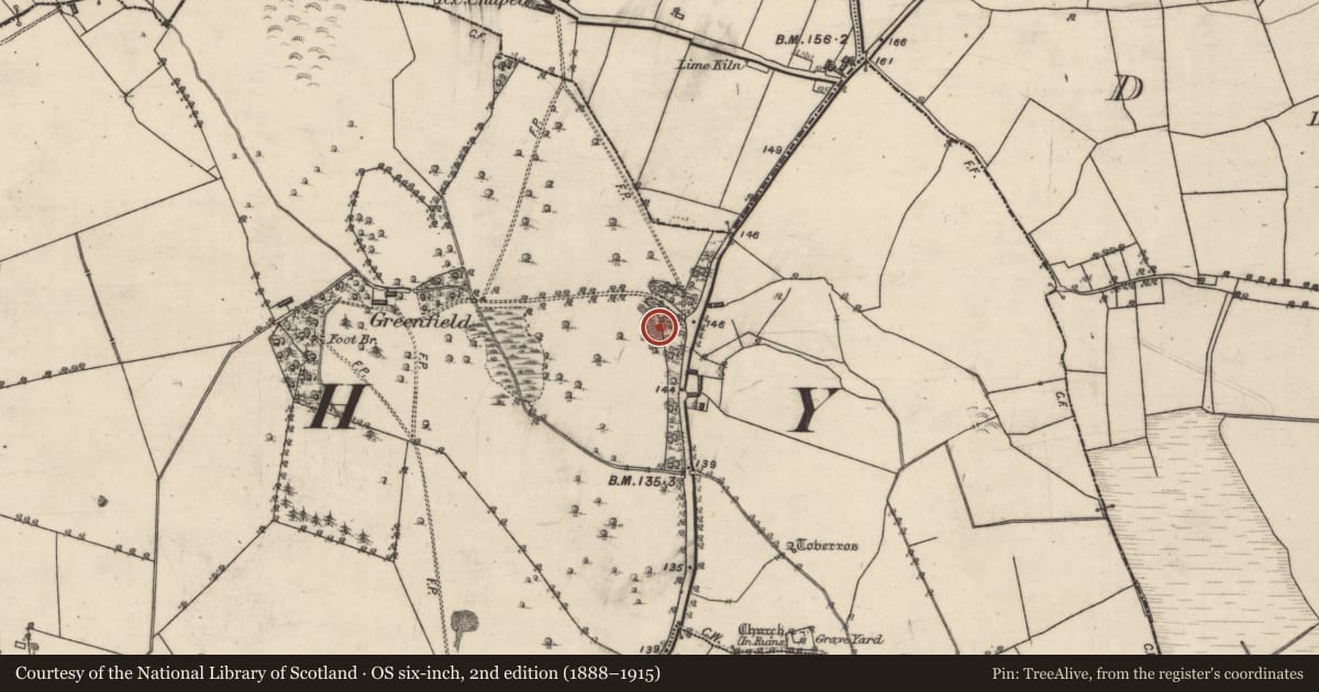 Ordnance Survey six-inch map, 2nd edition (1888–1915) covering the location of Quarry, Fahy, County Galway, with a pin at the register's coordinates