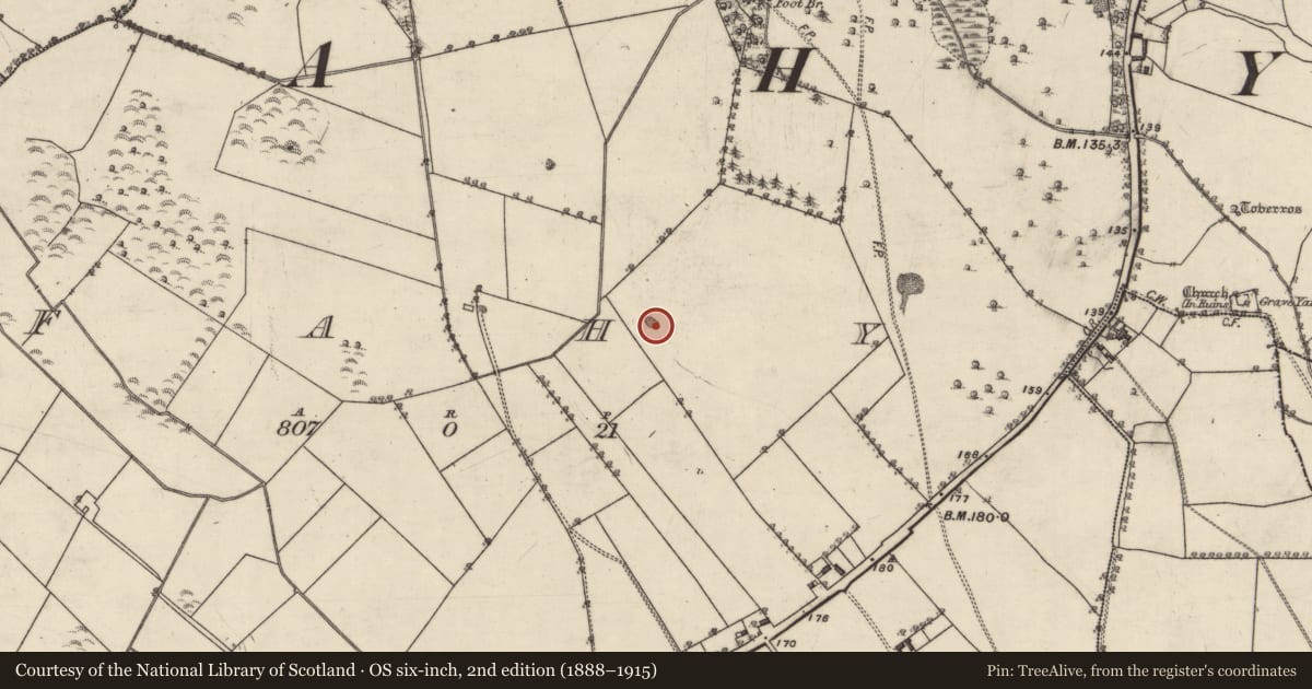 Ordnance Survey six-inch map, 2nd edition (1888–1915) covering the location of Quarry, Fahy, County Galway, with a pin at the register's coordinates