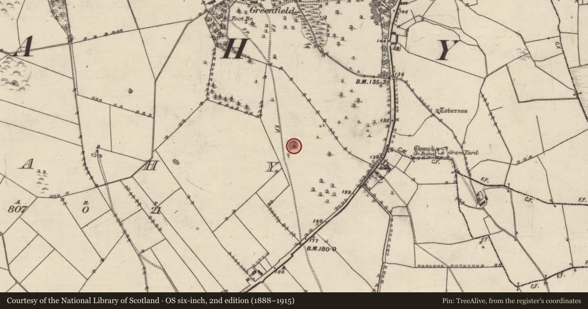 Ordnance Survey six-inch map, 2nd edition (1888–1915) covering the location of Quarry, Fahy, County Galway, with a pin at the register's coordinates