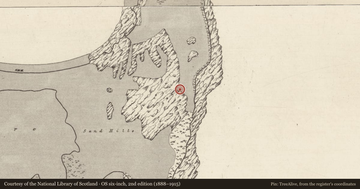 Ordnance Survey six-inch map, 2nd edition (1888–1915) covering the location of Enclosure, Cill Éinne, County Galway, with a pin at the register's coordinates