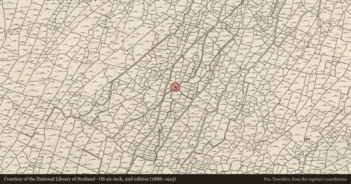 Ordnance Survey six-inch map, 2nd edition (1888–1915) covering the location of Mound, Ceathrú An Teampaill, County Galway, with a pin at the register's coordinates