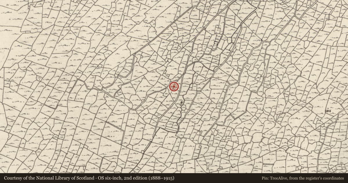 Ordnance Survey six-inch map, 2nd edition (1888–1915) covering the location of Mound, Ceathrú An Teampaill, County Galway, with a pin at the register's coordinates