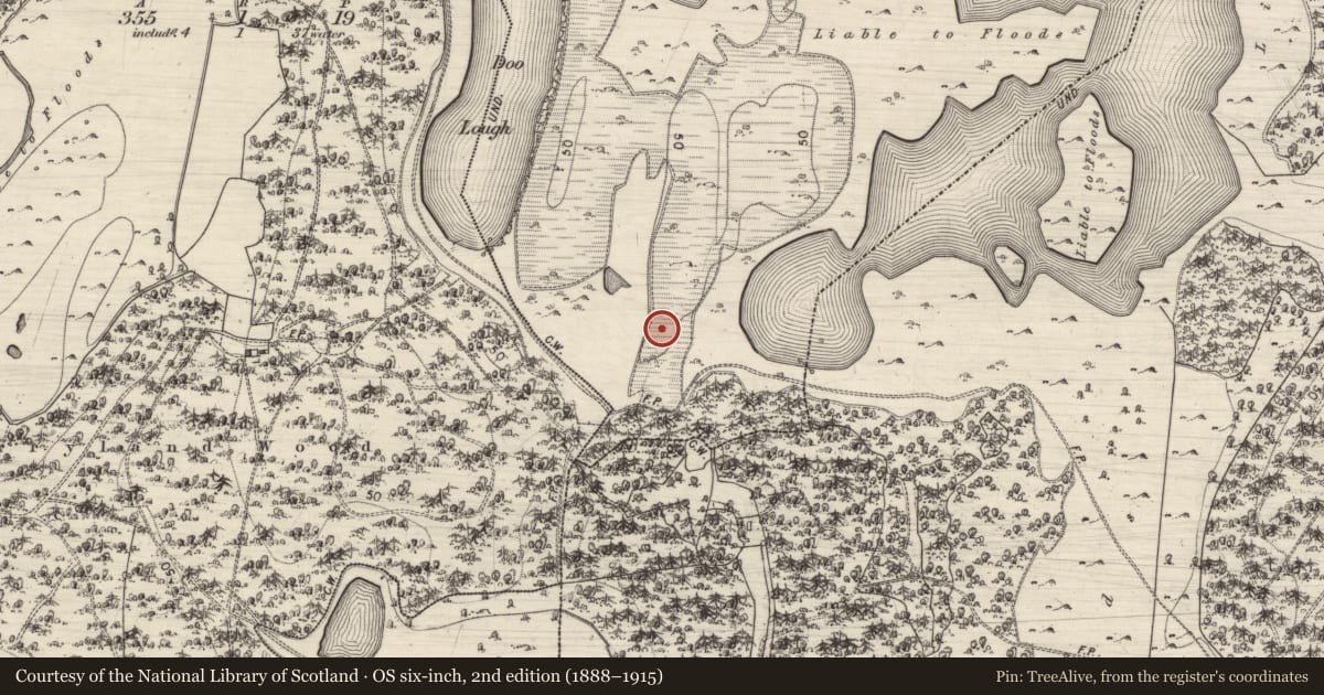 Ordnance Survey six-inch map, 2nd edition (1888–1915) covering the location of Promontory fort - inland, Doonowen, County Galway, with a pin at the register's coordinates