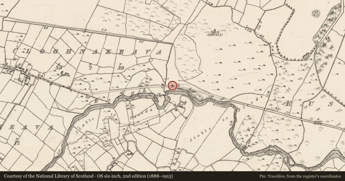 Ordnance Survey six-inch map, 2nd edition (1888–1915) covering the location of Altar, Carragh, County Galway, with a pin at the register's coordinates
