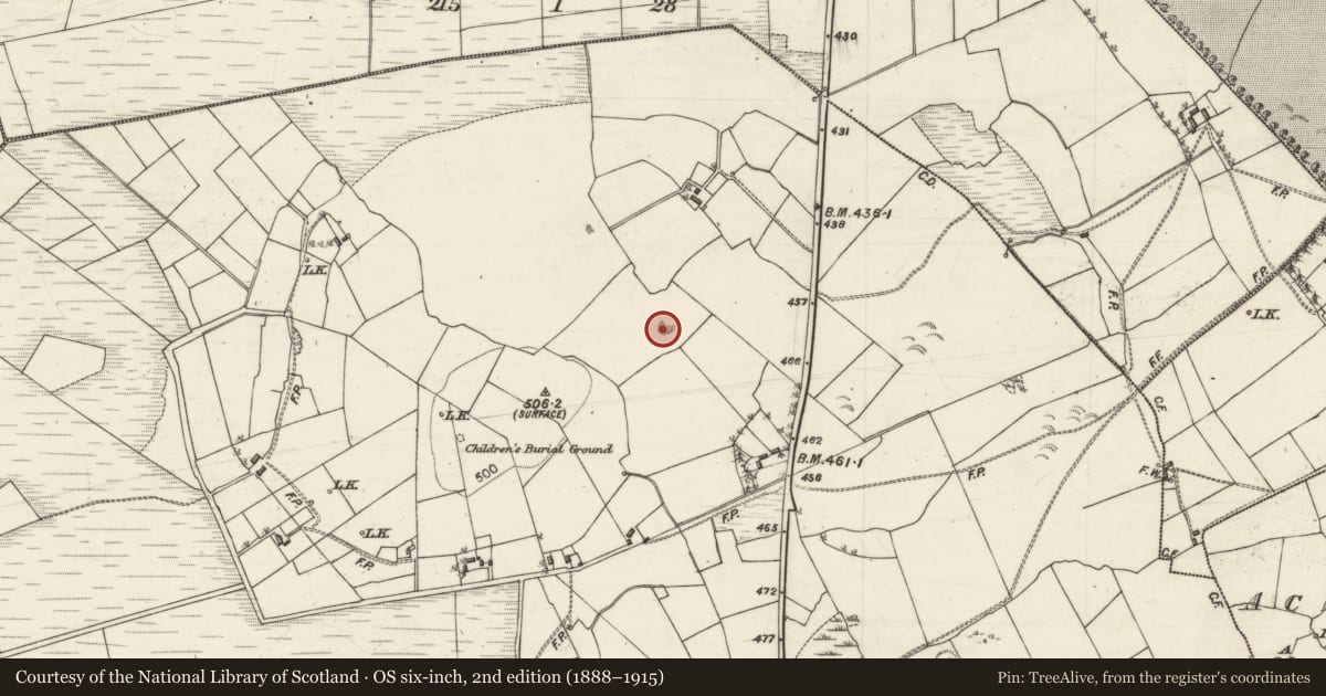 Ordnance Survey six-inch map, 2nd edition (1888–1915) covering the location of Quarry, Laggoo, County Galway, with a pin at the register's coordinates