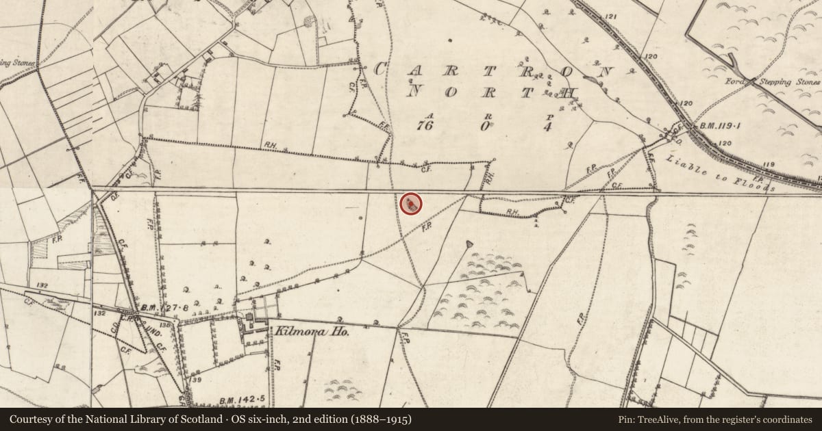 Ordnance Survey six-inch map, 2nd edition (1888–1915) covering the location of Quarry, Kylemore, County Galway, with a pin at the register's coordinates
