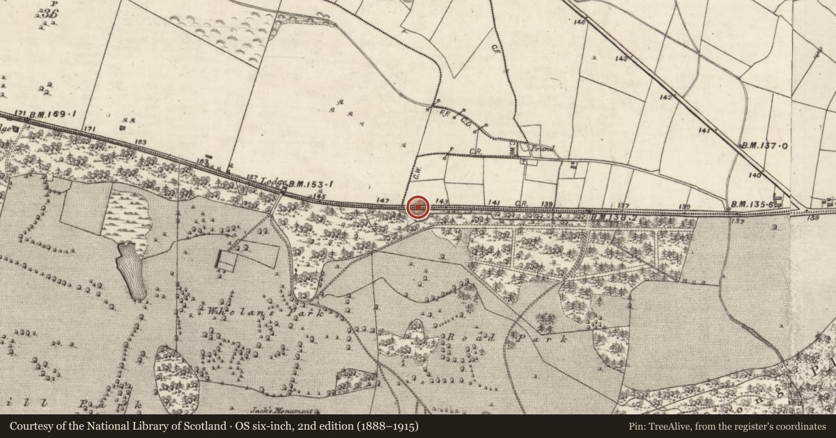 Ordnance Survey six-inch map, 2nd edition (1888–1915) covering the location of Quarry, Portumna, County Galway, with a pin at the register's coordinates