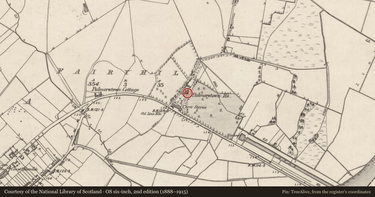 Ordnance Survey six-inch map, 2nd edition (1888–1915) covering the location of House - 18th/19th century, Fairyhill, County Galway, with a pin at the register's coordinates