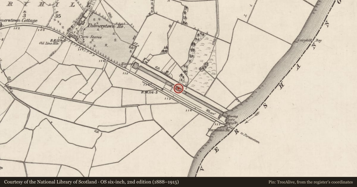 Ordnance Survey six-inch map, 2nd edition (1888–1915) covering the location of Canal, Fairyhill, County Galway, with a pin at the register's coordinates