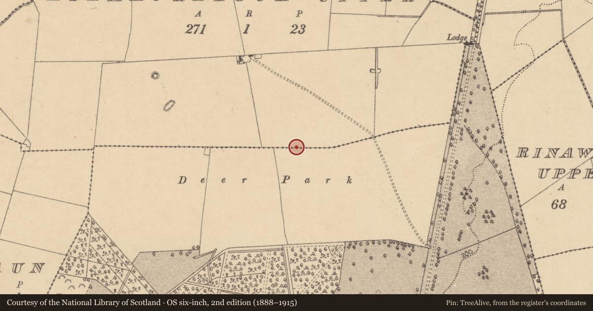 Ordnance Survey six-inch map, 2nd edition (1888–1915) covering the location of Metalworking site, Kilmacredock Upper, County Kildare, with a pin at the register's coordinates