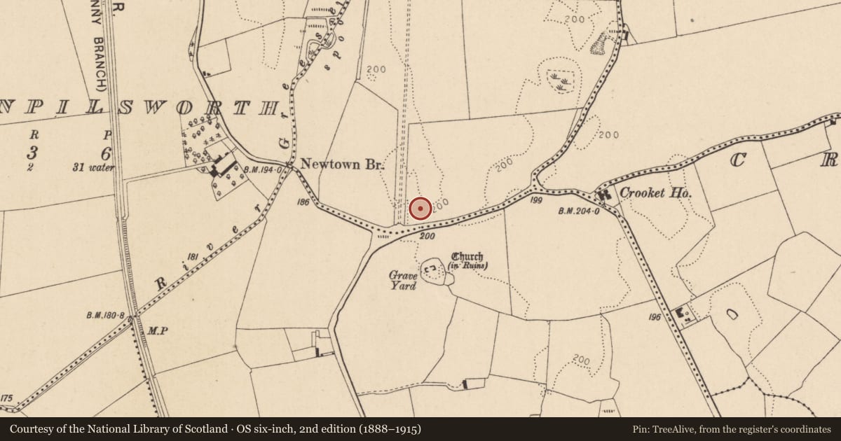 Ordnance Survey six-inch map, 2nd edition (1888–1915) covering the location of Settlement deserted - medieval, Blackcastle, Dunmanoge, County Kildare, with a pin at the register's coordinates