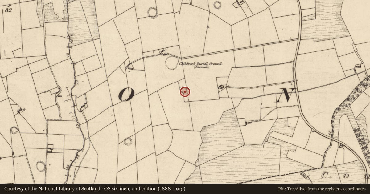 Ordnance Survey six-inch map, 2nd edition (1888–1915) covering the location of Ringfort - rath, Kilgarvan, County Kerry, with a pin at the register's coordinates