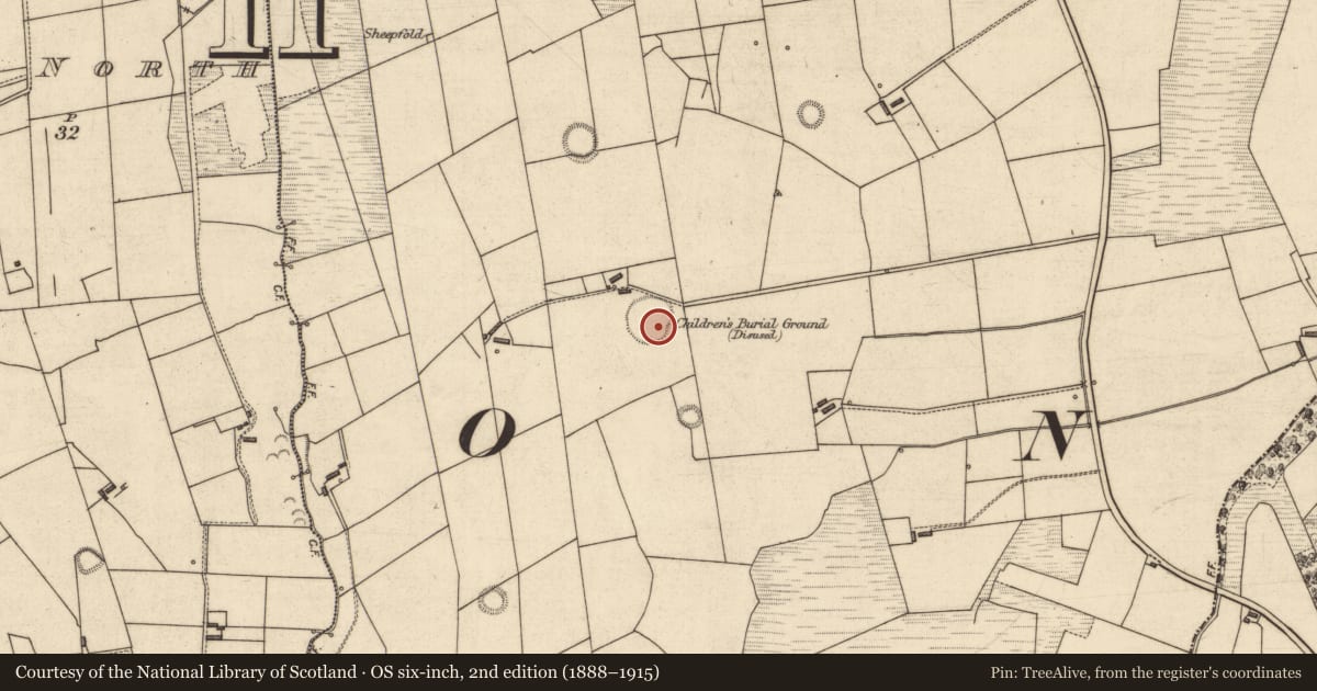 Ordnance Survey six-inch map, 2nd edition (1888–1915) covering the location of Enclosure, Kilgarvan, County Kerry, with a pin at the register's coordinates