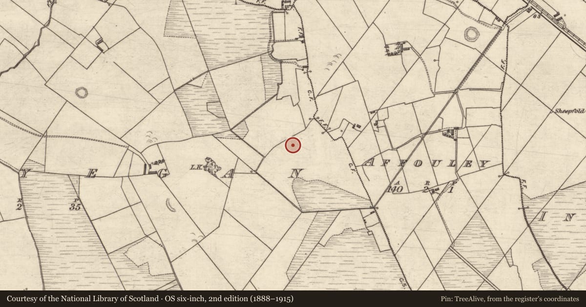 Ordnance Survey six-inch map, 2nd edition (1888–1915) covering the location of Ringfort - rath, Ballyegan, County Kerry, with a pin at the register's coordinates