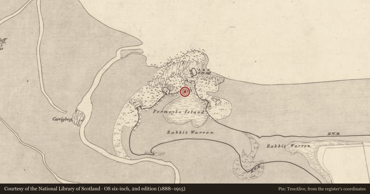 Ordnance Survey six-inch map, 2nd edition (1888–1915) covering the location of Midden, Formaoil (TC An Sráidbhaile), County Kerry, with a pin at the register's coordinates
