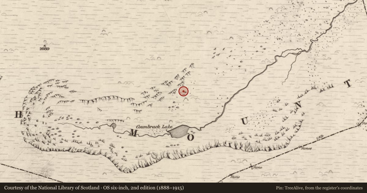 Ordnance Survey six-inch map, 2nd edition (1888–1915) covering the location of Enclosure, Doire Mhór Thoir, County Kerry, with a pin at the register's coordinates