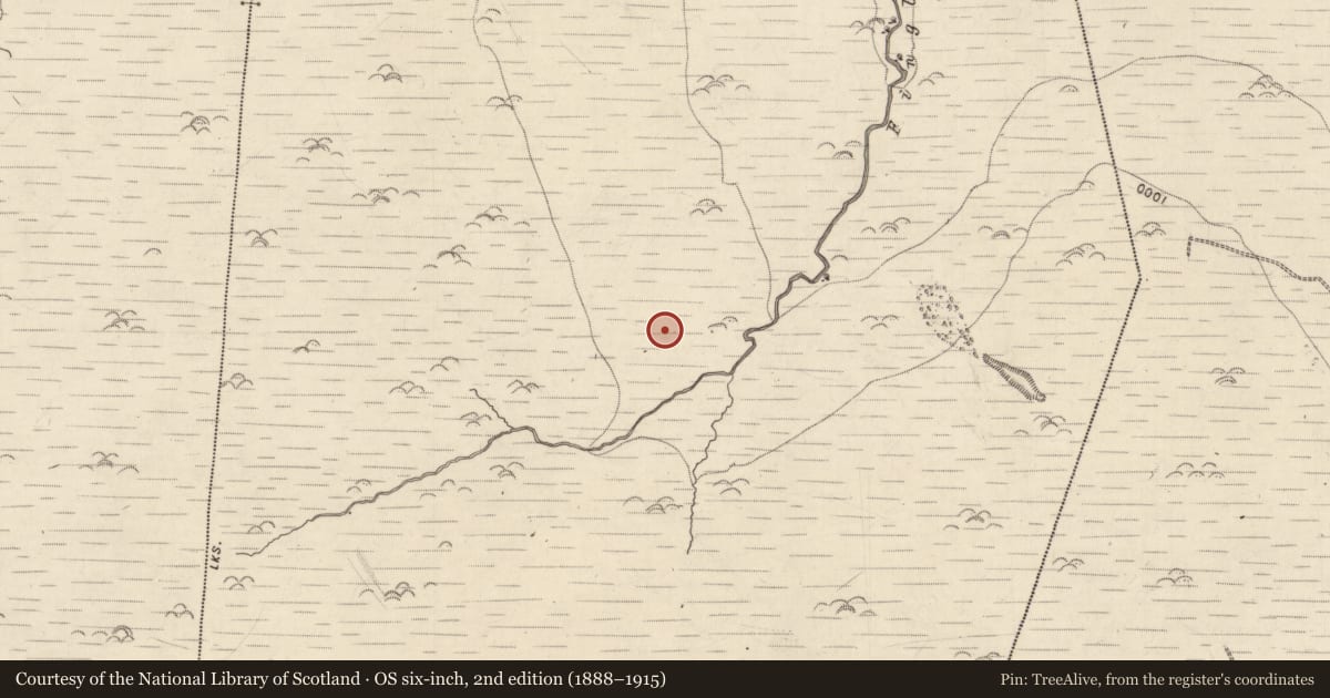 Ordnance Survey six-inch map, 2nd edition (1888–1915) covering the location of Enclosure, Ballydunlea, County Kerry, with a pin at the register's coordinates