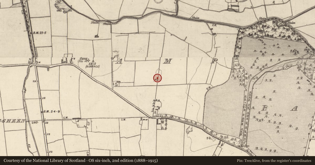 Ordnance Survey six-inch map, 2nd edition (1888–1915) covering the location of Barrow - unclassified, Camp, County Kerry, with a pin at the register's coordinates