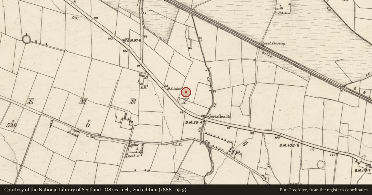 Ordnance Survey six-inch map, 2nd edition (1888–1915) covering the location of Excavation - miscellaneous, Flemby, County Kerry, with a pin at the register's coordinates