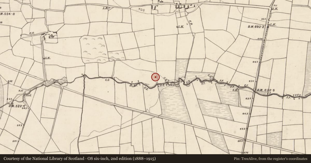 Ordnance Survey six-inch map, 2nd edition (1888–1915) covering the location of Barrow - unclassified, Mausrower, County Kerry, with a pin at the register's coordinates