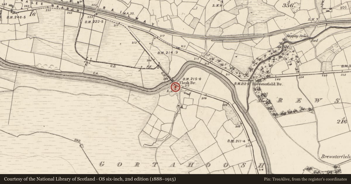 Ordnance Survey six-inch map, 2nd edition (1888–1915) covering the location of Kiln - lime, Gortahoosh, County Kerry, with a pin at the register's coordinates
