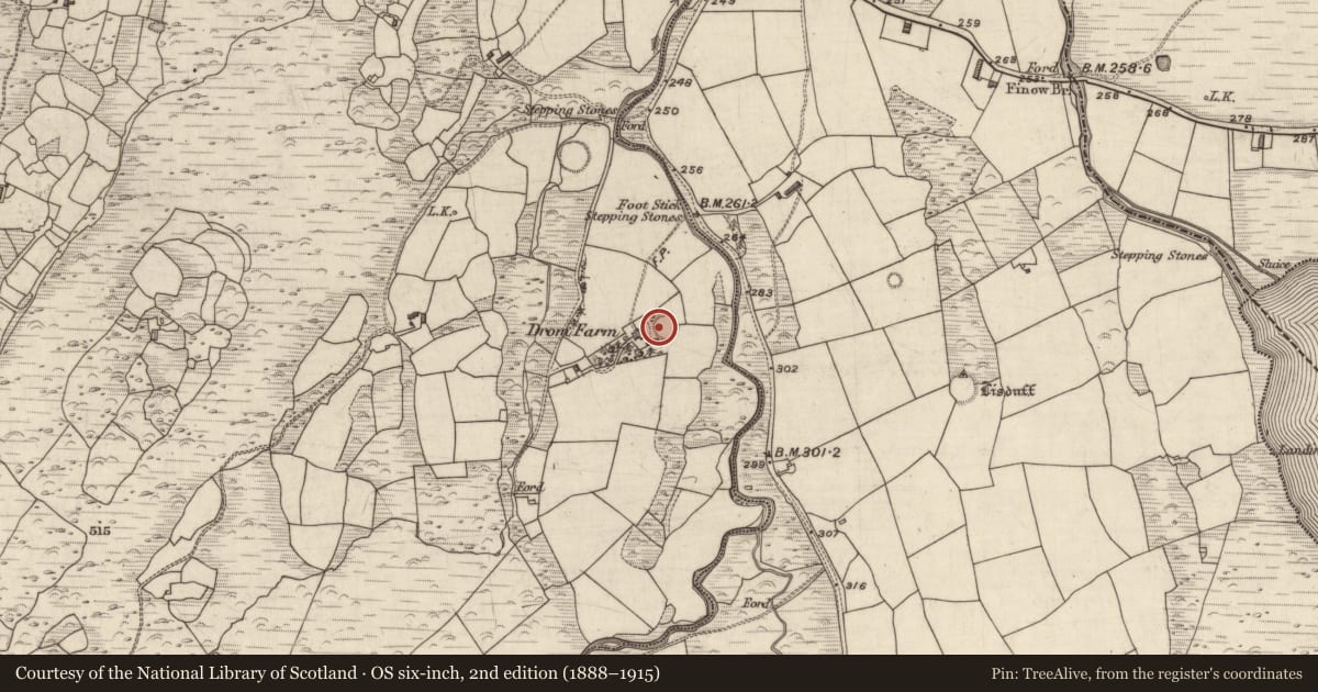 Ordnance Survey six-inch map, 2nd edition (1888–1915) covering the location of Ringfort - rath, Coolies, County Kerry, with a pin at the register's coordinates