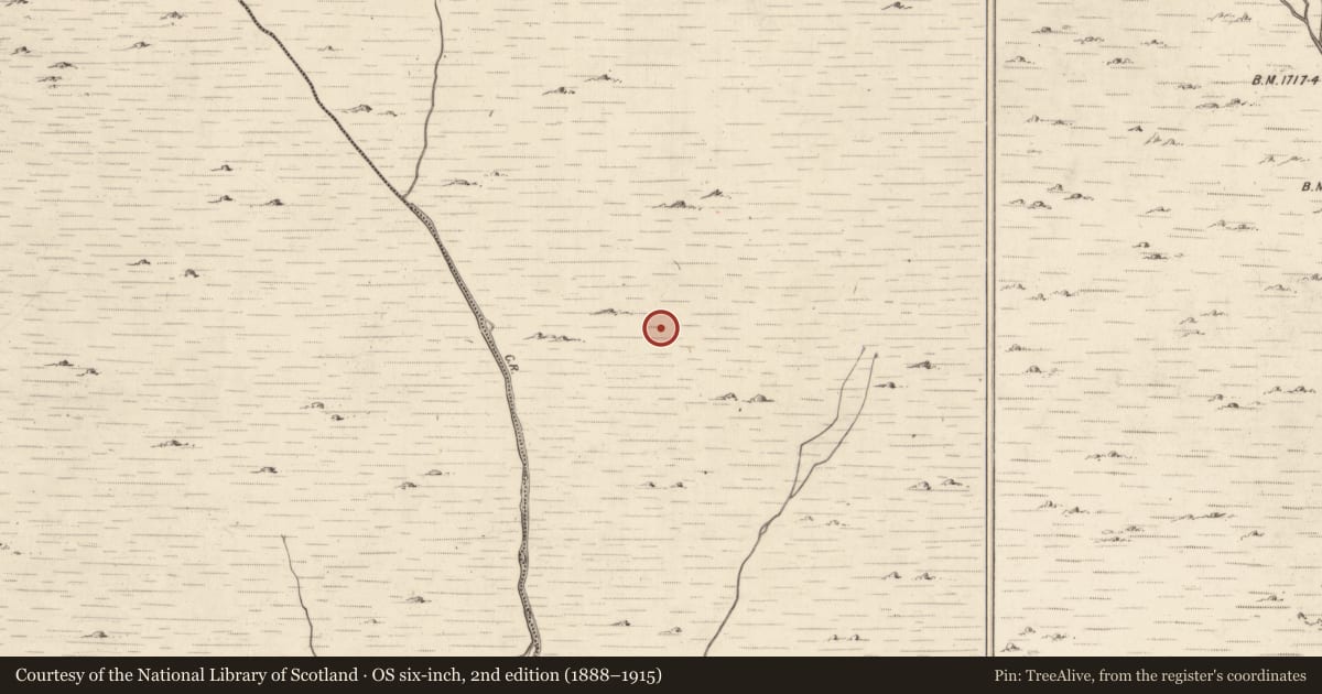 Ordnance Survey six-inch map, 2nd edition (1888–1915) covering the location of Field boundary, Mangerton, County Kerry, with a pin at the register's coordinates