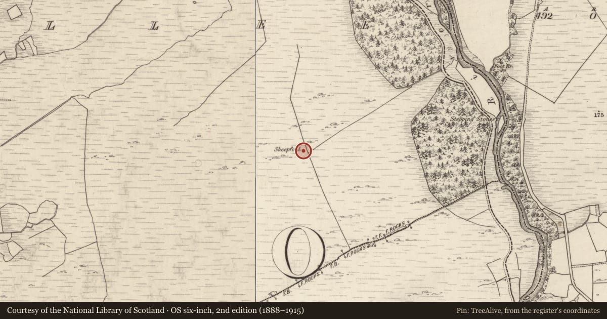 Ordnance Survey six-inch map, 2nd edition (1888–1915) covering the location of Enclosure, Maulcallee, County Kerry, with a pin at the register's coordinates