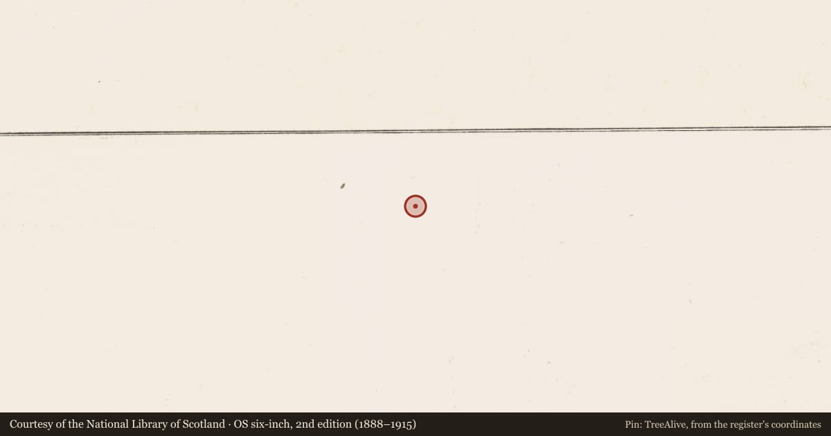 Ordnance Survey six-inch map, 2nd edition (1888–1915) covering the location of Hut site, Knockanuha, County Kerry, with a pin at the register's coordinates