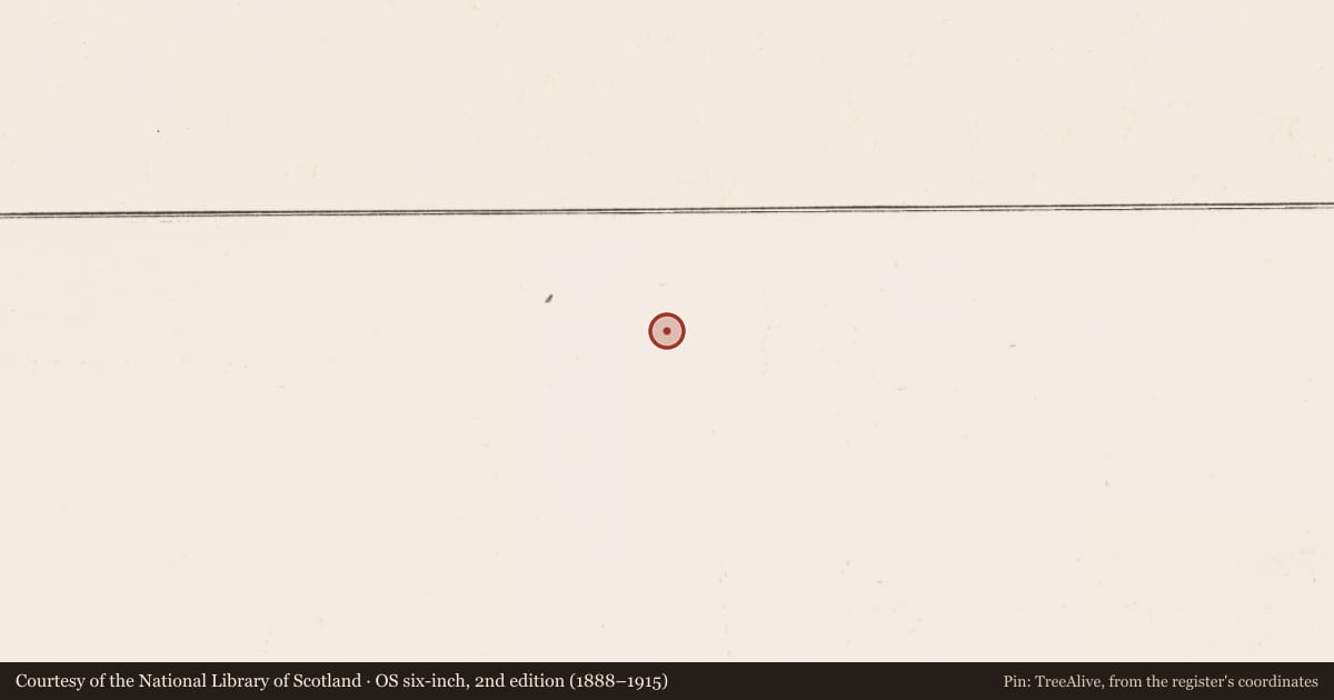 Ordnance Survey six-inch map, 2nd edition (1888–1915) covering the location of Hut site, Knockanuha, County Kerry, with a pin at the register's coordinates