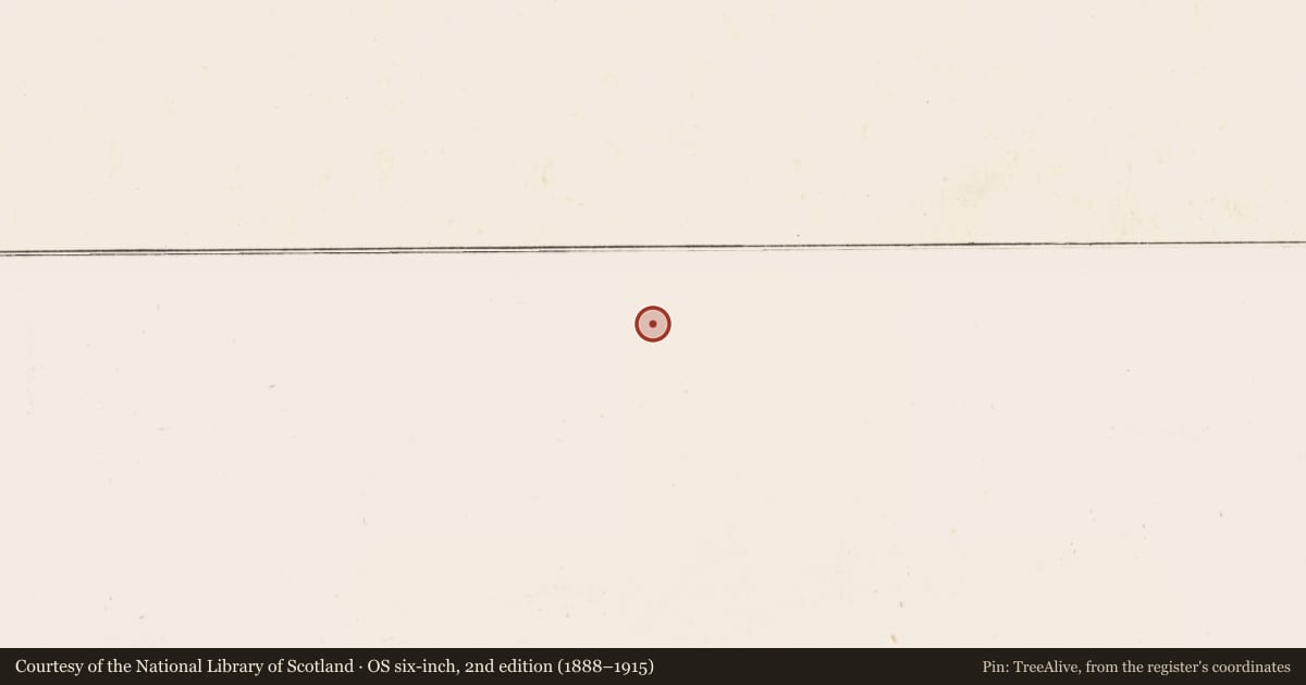 Ordnance Survey six-inch map, 2nd edition (1888–1915) covering the location of Anomalous stone group, Knockanruddig, County Kerry, with a pin at the register's coordinates