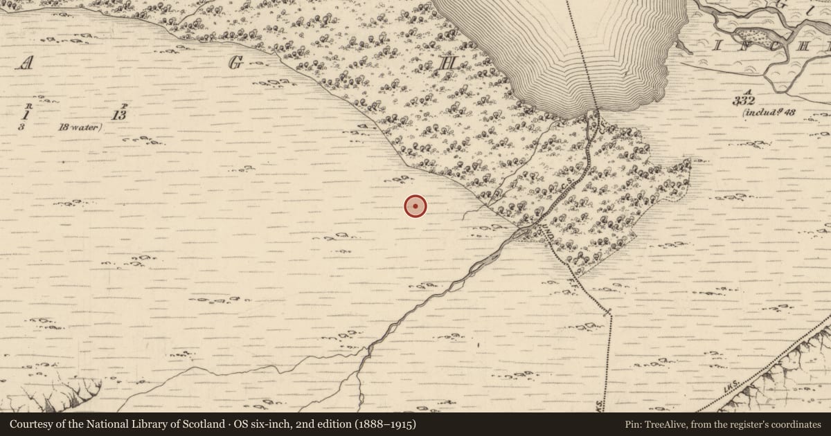 Ordnance Survey six-inch map, 2nd edition (1888–1915) covering the location of Enclosure, Uragh, County Kerry, with a pin at the register's coordinates