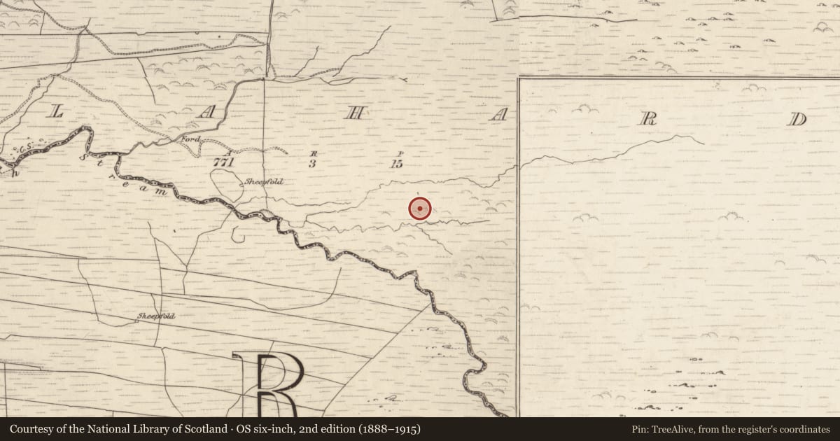 Ordnance Survey six-inch map, 2nd edition (1888–1915) covering the location of Hut site, Gortlahard, County Kerry, with a pin at the register's coordinates