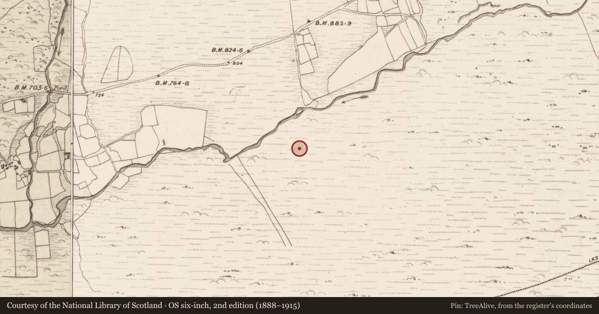 Ordnance Survey six-inch map, 2nd edition (1888–1915) covering the location of Enclosure, Erneen, County Kerry, with a pin at the register's coordinates