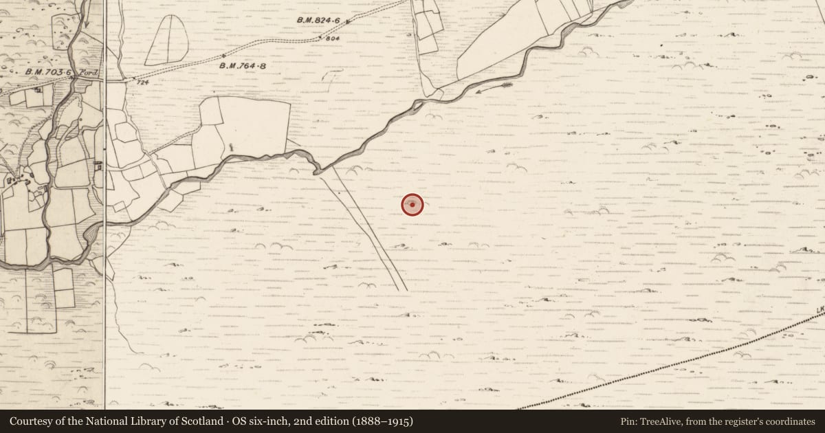 Ordnance Survey six-inch map, 2nd edition (1888–1915) covering the location of Enclosure, Erneen, County Kerry, with a pin at the register's coordinates