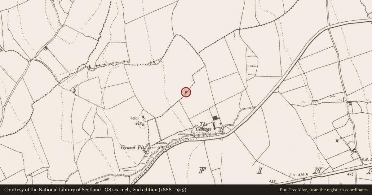 Ordnance Survey six-inch map, 2nd edition (1888–1915) covering the location of Enclosure, Ballyragget, County Kilkenny, with a pin at the register's coordinates