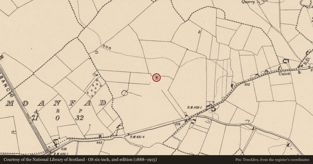 Ordnance Survey six-inch map, 2nd edition (1888–1915) covering the location of House - 16th/17th century, Grange Beg, County Laois, with a pin at the register's coordinates