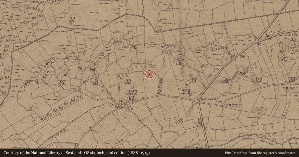 Ordnance Survey six-inch map, 2nd edition (1888–1915) covering the location of Ringfort - cashel, Unshinagh, County Leitrim, with a pin at the register's coordinates