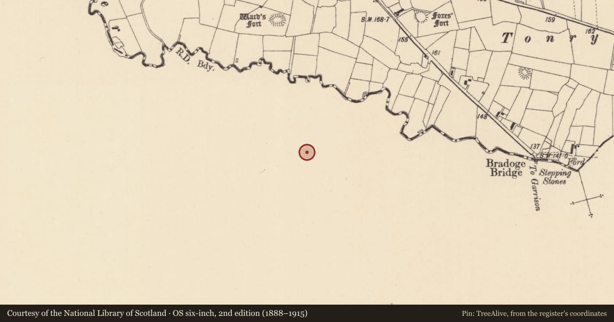 Ordnance Survey six-inch map, 2nd edition (1888–1915) covering the location of Ringfort - rath, Cornaglah, County Leitrim, with a pin at the register's coordinates