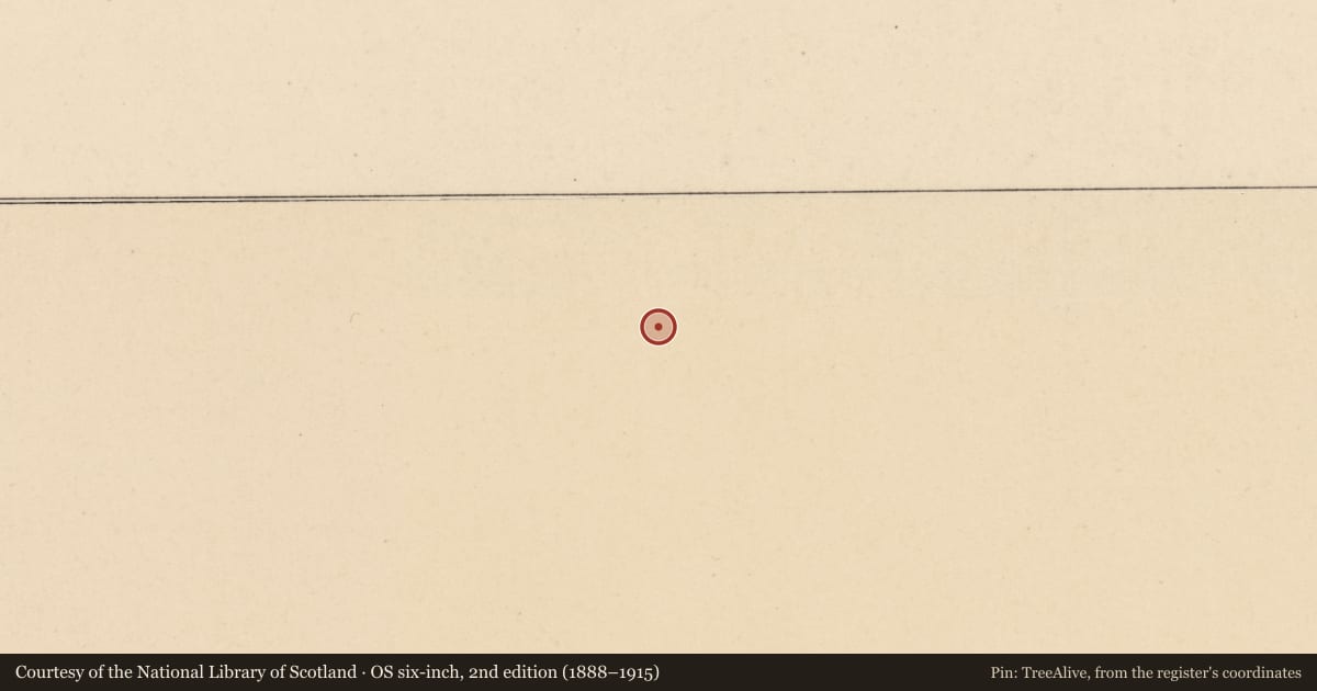 Ordnance Survey six-inch map, 2nd edition (1888–1915) covering the location of Road - road/trackway, Rosclogher, County Leitrim, with a pin at the register's coordinates